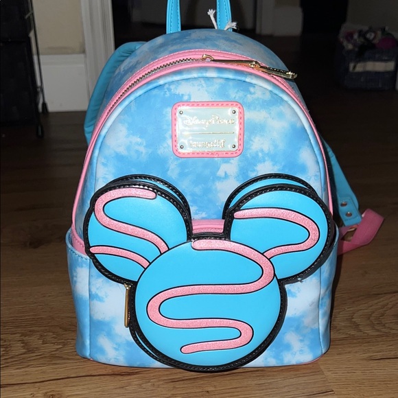 Loungefly Blue and Pink Cloud Backpack